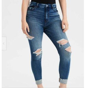 CLEARANCE AE Curvy Ripped Super Hi-Rise Jeggings